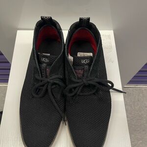 UGG Black Mesh Lace-Up Shoes